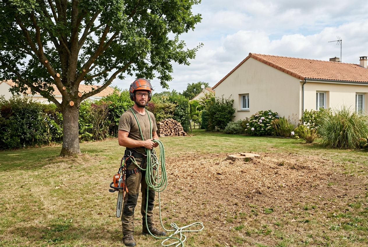 Chantier à La Tessoualle après intervention