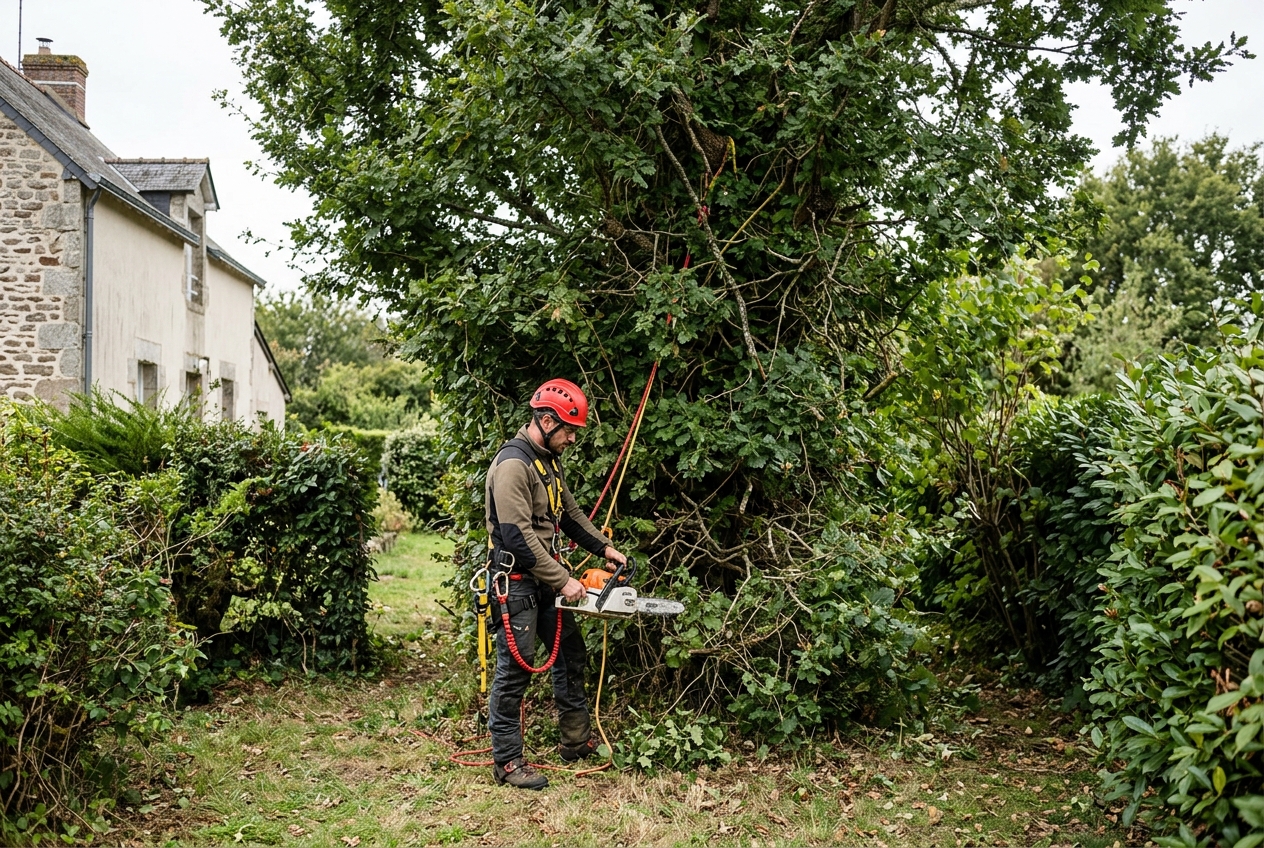 Chantier à Maulévrier avant intervention